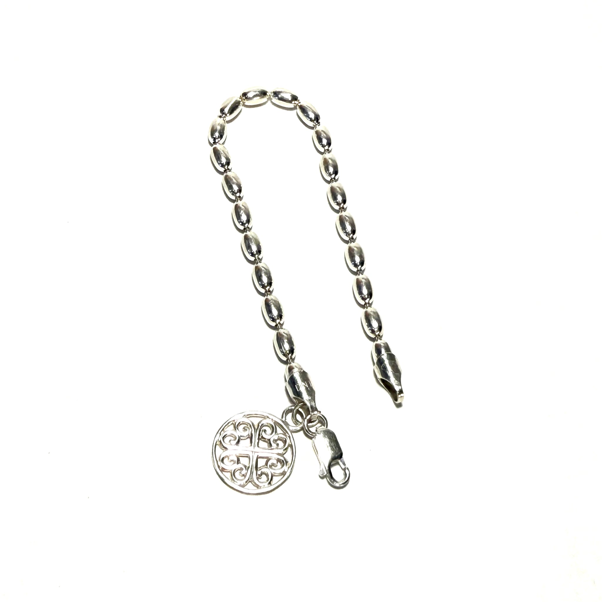 Extra large Rice Bead and Gate Charm Bracelet – Dacuba's Fine Jewelry