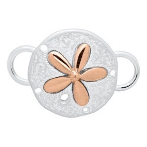 SS/14K ROSE SAND DOLLAR CLASP