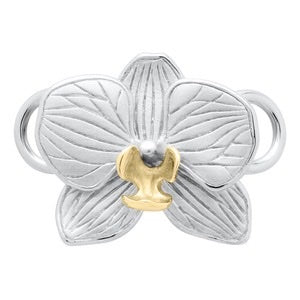 SS/14KT ORCHID CLASP