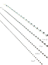 Load image into Gallery viewer, Large Sterling Rice Bead Necklace
