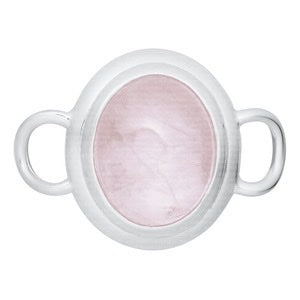 SS CALMING ROSE QUARTZ CLASP