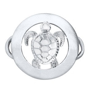 SS SEA TURTLE IN DISC CLASP