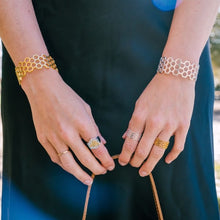 Load image into Gallery viewer, Southern Gates® Gold Plated Honeycomb Cuff
