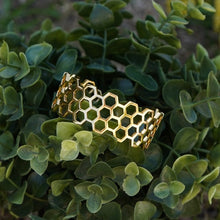 Load image into Gallery viewer, Southern Gates® Gold Plated Honeycomb Cuff
