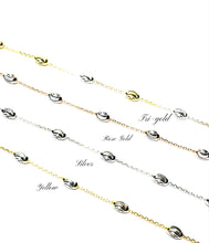 Load image into Gallery viewer, Silver-Station Rice Bead Necklace
