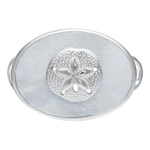 SS OVAL M-O-P SANDDOLLAR CLASP