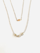 Load image into Gallery viewer, Sterling Rose Gold Vermeil Rice Bead Mini Necklace
