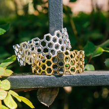 Load image into Gallery viewer, Southern Gates® Gold Plated Honeycomb Cuff
