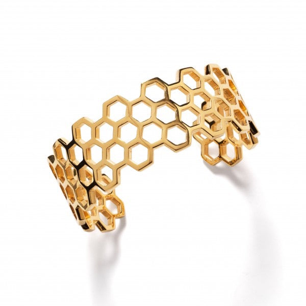 Southern Gates® Gold Plated Honeycomb Cuff