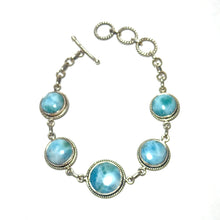 Load image into Gallery viewer, Sterling Larimar Bracelet
