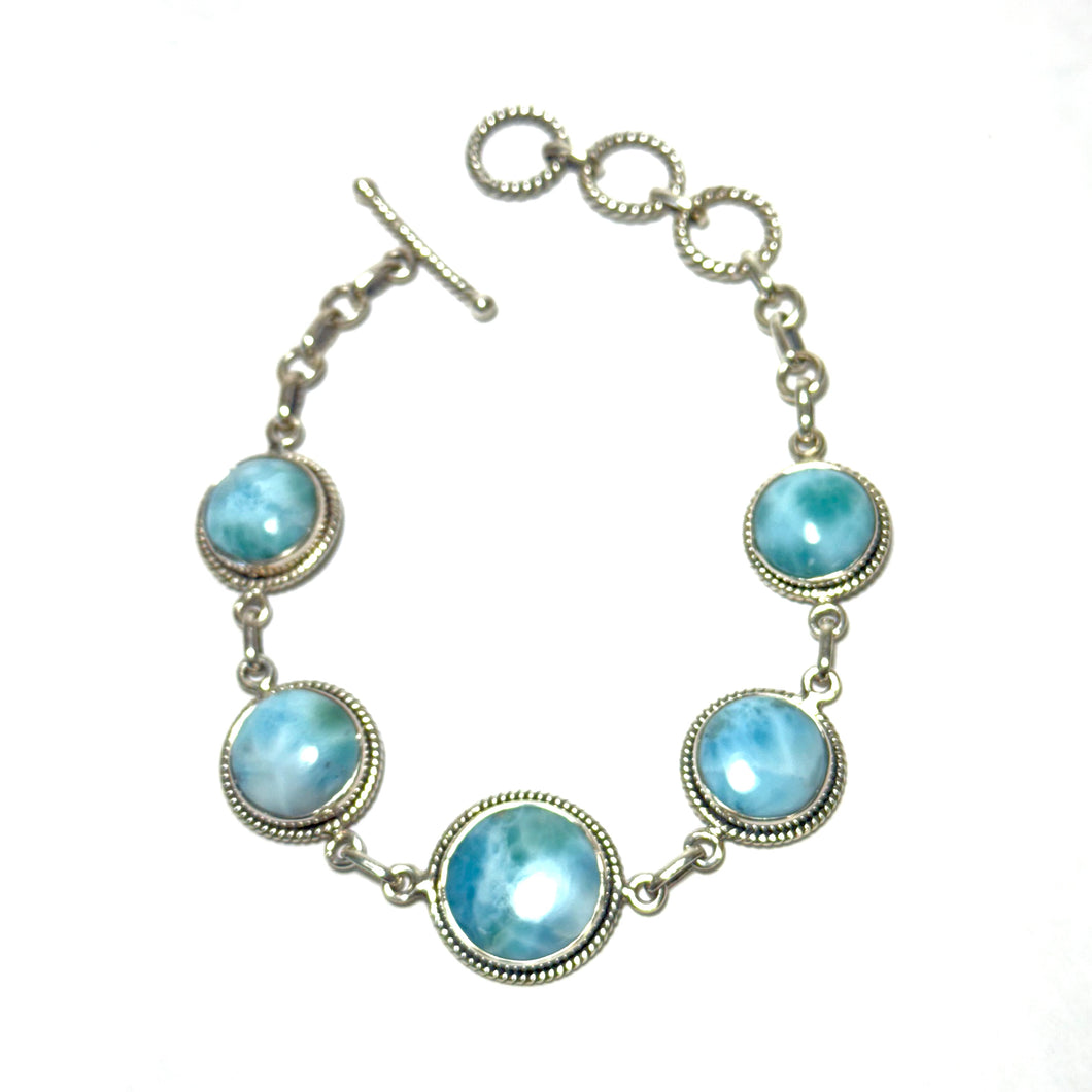 Sterling Larimar Bracelet