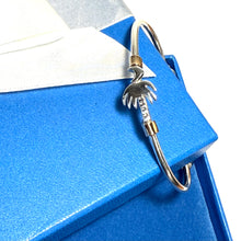 Load image into Gallery viewer, Sterling Silver &amp; 14kt Gold Destination Cuff Bracelet
