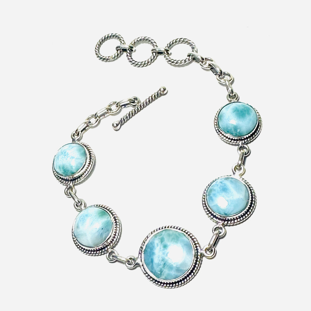 Sterling Larimar Bracelet