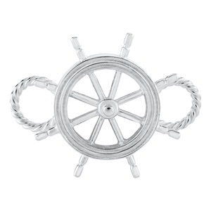 SS SHIP'S WHEEL CLASP