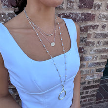 Load image into Gallery viewer, Sterling Rice Bead Drop Necklace
