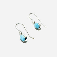 Load image into Gallery viewer, Sterling Small Larimar Earring
