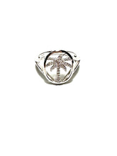 Load image into Gallery viewer, Sterling Silver &amp; Austrian Crystal Palmetto Ring
