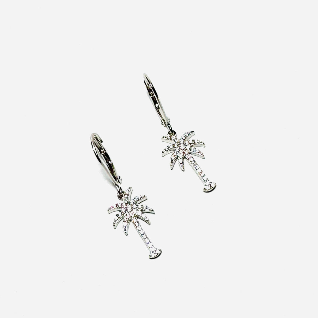 Sterling Silver Palmetto Earrings