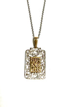 Load image into Gallery viewer, Sterling &amp; Gold Filled Rectangle Southern Gate Necklace
