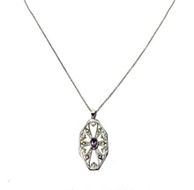 Load image into Gallery viewer, Sterling Silver Southern Gate &amp; Amethyst Pendant
