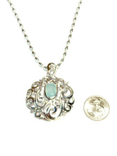 Load image into Gallery viewer, Sterling Southern Gate &amp; Chalcedony Necklace
