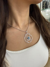 Load image into Gallery viewer, Sterling Southern Gate &amp; Blue Topaz Necklace
