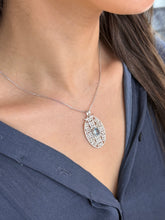 Load image into Gallery viewer, Sterling Southern Gate &amp; Blue Topaz Necklace
