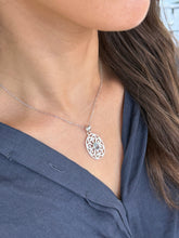 Load image into Gallery viewer, Sterling Southern Gate &amp; Blue Topaz Necklace
