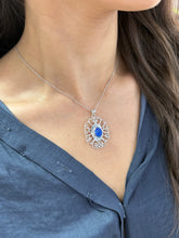 Load image into Gallery viewer, Sterling Southern Gate &amp; Lapis Necklace
