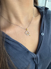Load image into Gallery viewer, Sterling Vermeil Pickleball Paddle Necklace

