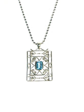 Load image into Gallery viewer, Sterling Southern Gate &amp; Blue Topaz Necklace
