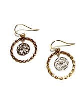 Load image into Gallery viewer, Sterling Southern Gate &amp; Gold Filled Hoop Earrings
