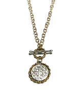 Load image into Gallery viewer, Sterling &amp; Gold Filled Reversible Artisan Toggle Necklace
