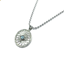 Load image into Gallery viewer, Sterling Silver Southern Gate &amp; Aquamarine Pendant

