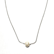 Load image into Gallery viewer, Sterling Mini Cultured Pearl Necklace
