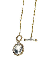 Load image into Gallery viewer, *Sterling &amp; Gold Filled Reversible Artisan Toggle Necklace
