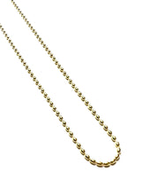Load image into Gallery viewer, Medium Gold Plated Sterling Rice Bead Necklace
