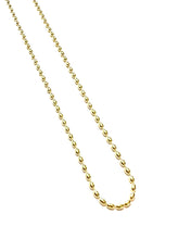 Load image into Gallery viewer, Large Gold Plated Sterling Rice Bead Necklace
