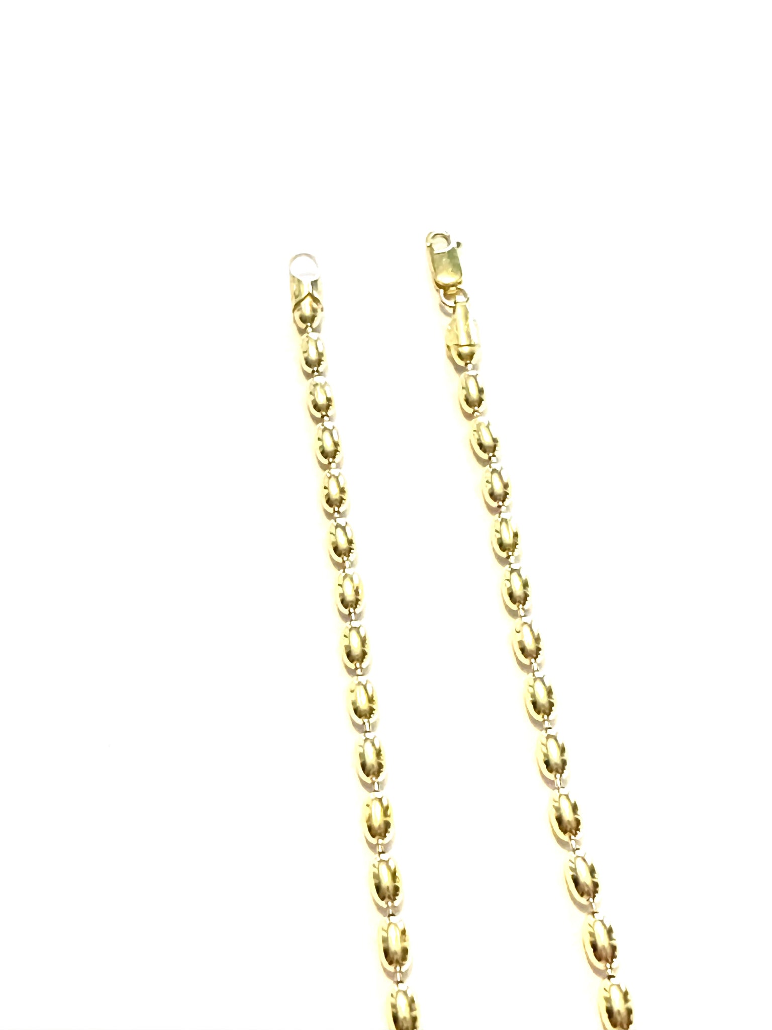 Extra Large Gold Plated Sterling Rice Bead Necklace – Dacuba's
