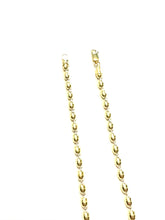 Load image into Gallery viewer, NEW Extra Large Gold Plated Sterling Rice Bead Necklace
