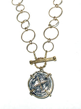 Load image into Gallery viewer, Sterling &amp; Gold Filled Atocha Coin Necklace
