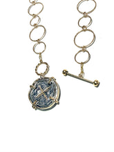 Load image into Gallery viewer, Sterling &amp; Gold Filled Atocha Coin Necklace
