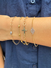 Load image into Gallery viewer, Sterling &amp; Gold Filled Artisan Gate Bracelet
