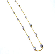 Load image into Gallery viewer, Yellow Gold Vermeil-Station Rice Bead Necklace
