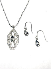 Load image into Gallery viewer, Sterling Green Amethyst &amp; Southern Gate Set
