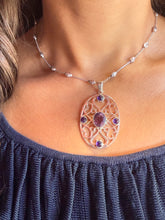 Load image into Gallery viewer, Sterling Natural Amethyst Artisan Gate Set

