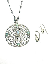 Load image into Gallery viewer, Sterling &amp; Natural Moonstone Artisan Gate Set
