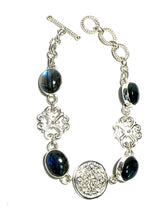 Load image into Gallery viewer, Sterling Artisan Gate &amp; Kyanite Gemstone Set
