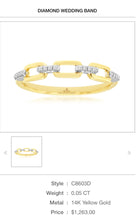 Load image into Gallery viewer, 14kt Yellow Gold Diamond Band

