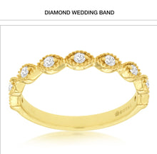 Load image into Gallery viewer, 14kt Yellow Gold Diamond Band
